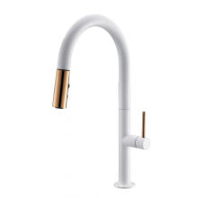 Single Lever Brushed Pull Out Kitchen Faucets